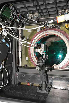 国際宇宙ステーションに設置されたメテオ(写真提供:「千葉工業大学惑星探査研究センター」)